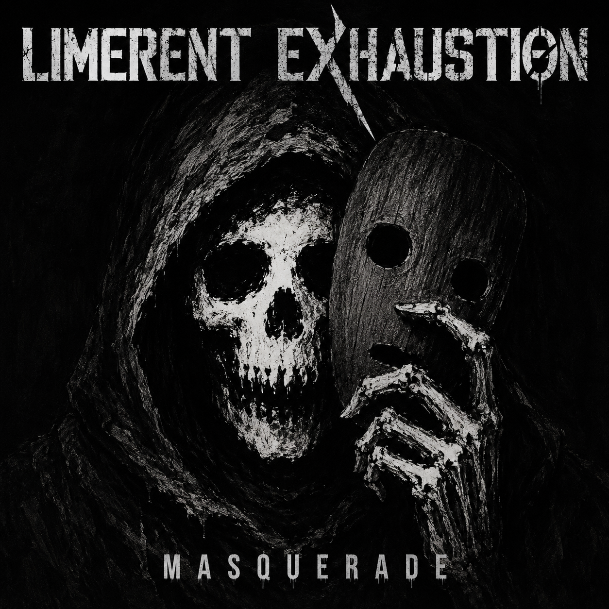 Okładka albumu MASQUERADE zespołu Limerent Exhaustion